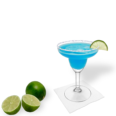 Blue Margarita mit individueller Dekoration