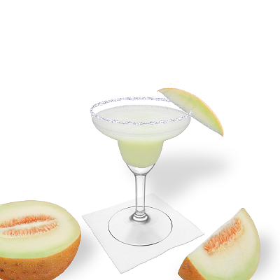 Frozen Melon Margarita mit individueller Dekoration