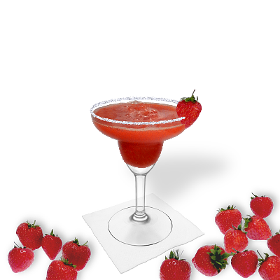 Frozen Strawberry Margarita mit individueller Dekoration